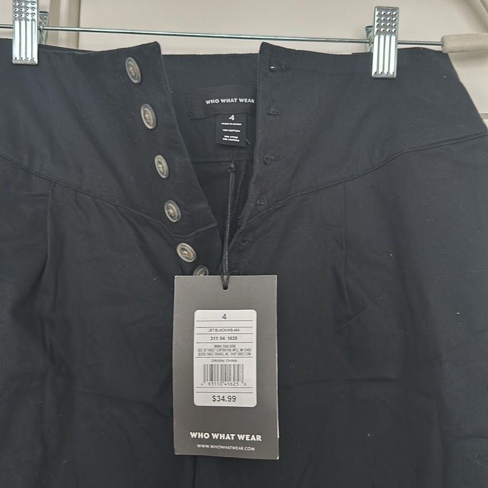 Who what where high rise wide leg Chino - size 4 - Picture 2 of 6